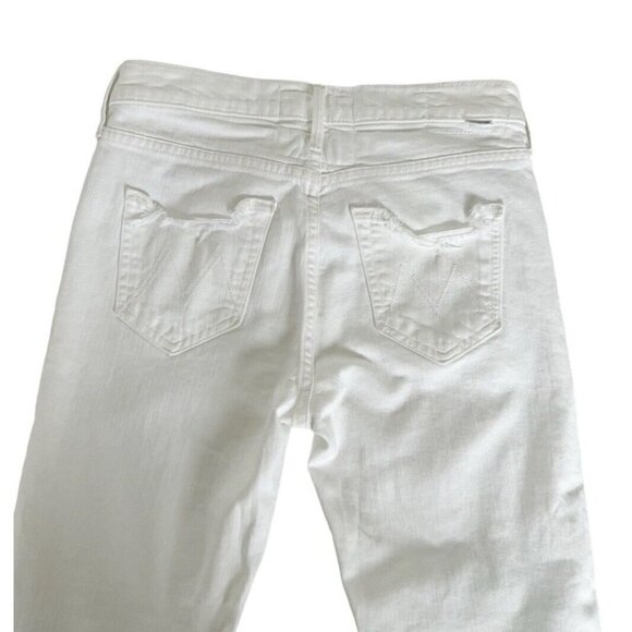 MOTHER Superior Dutchie Ankle Jaws in Almost Innocent White Women's Sz 25 - Picture 10 of 13
